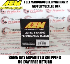 AEM 52MM Digital 35psi Electronic Turbo Boost Gauge 30 in. Hg/35 psi 30-4406
