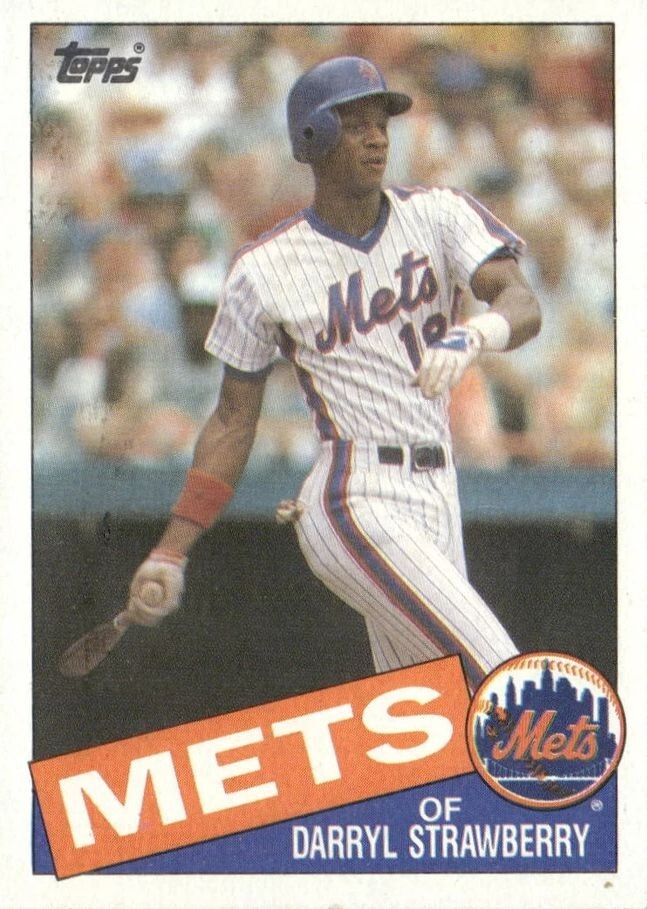 1985 Topps #570 Darryl Strawberry - New York Mets
