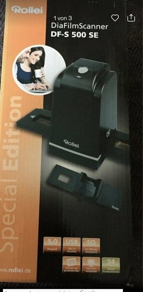 Rollei DF-S 500 SE - Dia Film Scanner Dias + Negative NEU&OVP