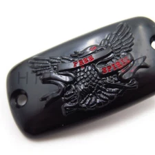 Black Brake Fluid Reservoir Cap "Free Spirit" For 97-03 Honda Valkyrie Goldwing