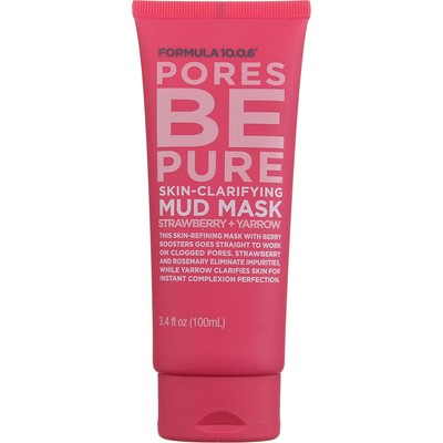 Formula 10.0.6 Pores Be Pure Skin Clarifying Mud Mask, Strawberry & Yarrow, 3...