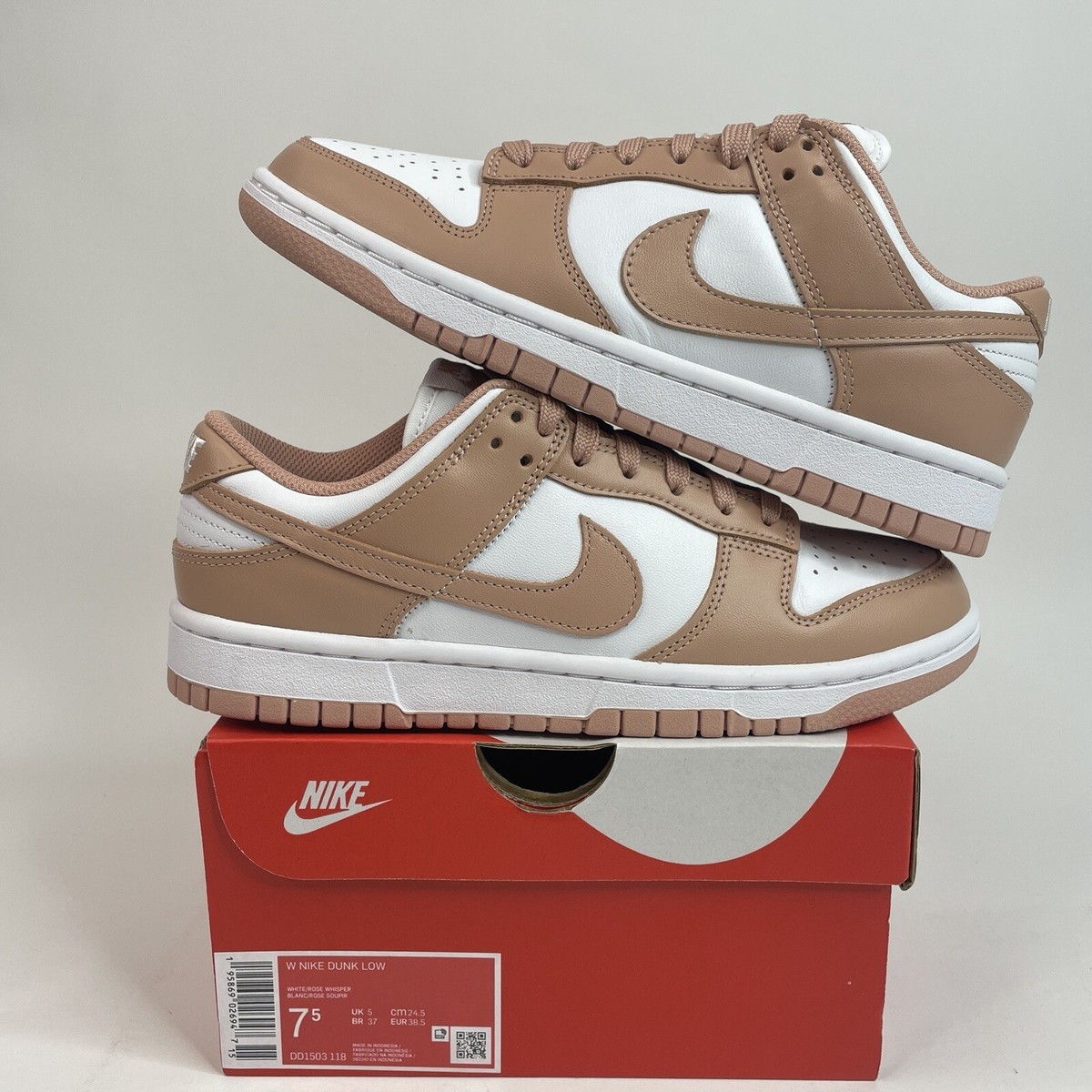 Nike Dunk Low WMNS “Rose Whisper” DD1503-118 Size 7.5W/6M New | eBay
