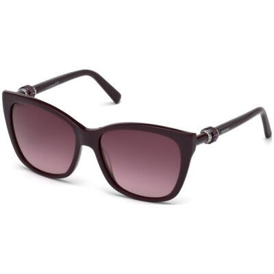 SWAROVSKI SW129 Purple Large Plastic Cat Eye Frame Sunglasses 58-16-140 READ Swarovski Women main image 4