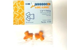 LOC LINE #41408 1/4" 'Y' FITTING 2 PIECE PACK -NEW- COOLANT HOSE