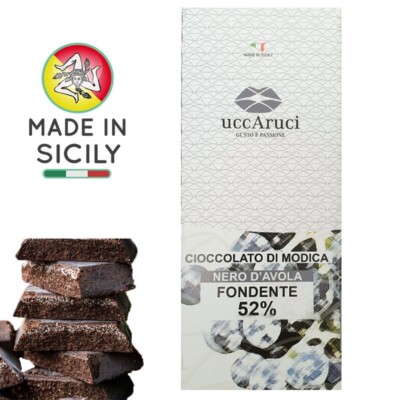 Modica Chocolate Nero d'Avola 100g - UCCARUCI - Offer 5 Pieces