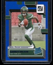 2022 Donruss #306 Garrett Wilson Blue Press Proof