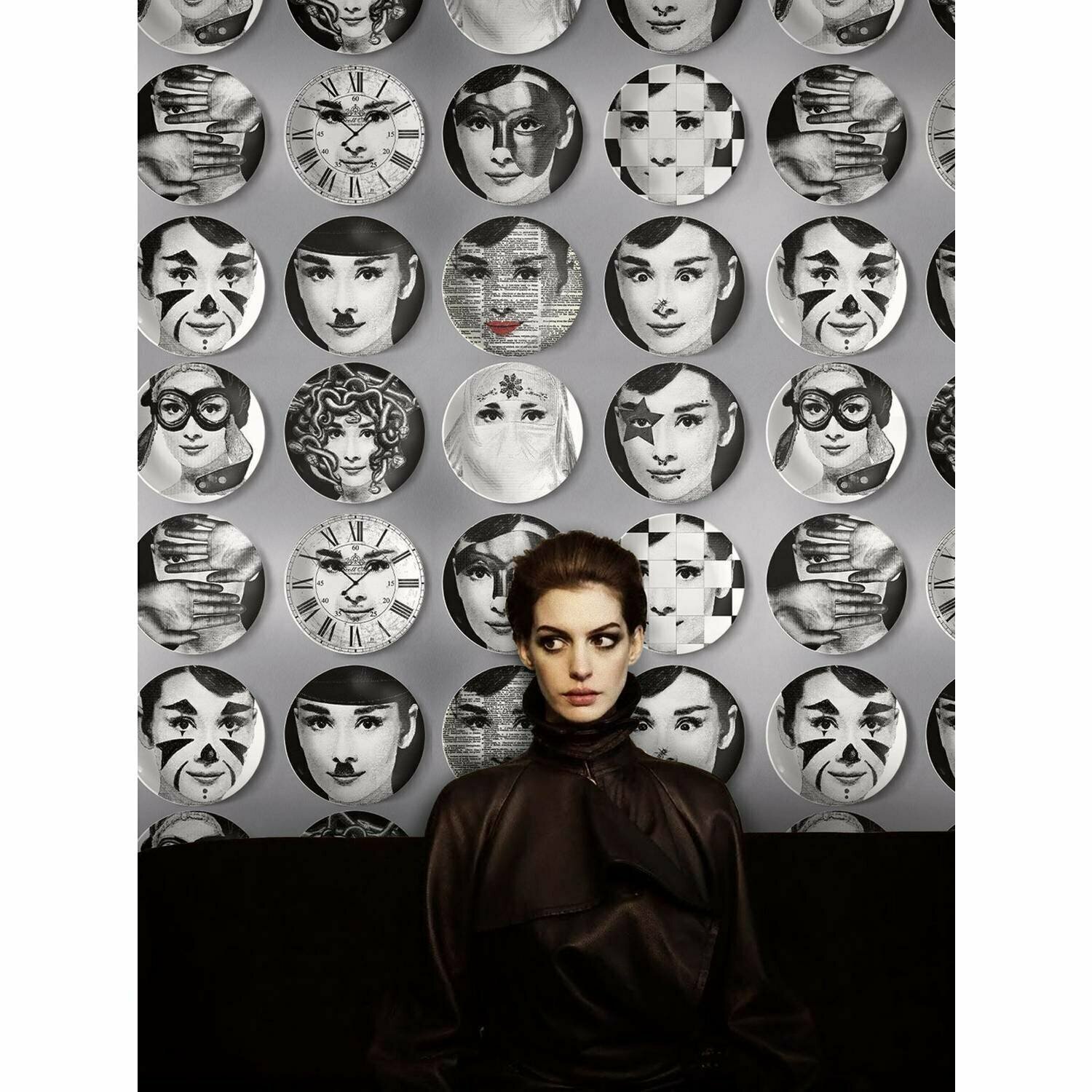 W4B Carta Da Parati Visi Audrey Hepburn  fatta in carta