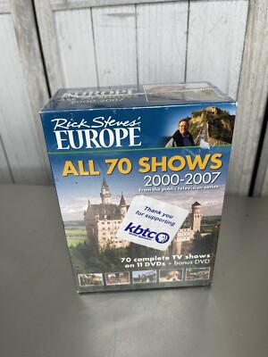 New! Rick Steve's Europe, 11 DVD Box Set, 70 Episodes, 2000-2007