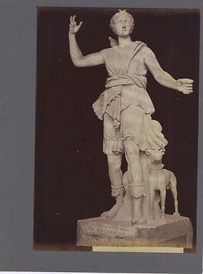 Skulptur Greco-Roman Diane Ceres Griechenland Italien 2 Fotos Vintage Ca 1880