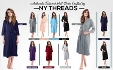 Women Robe Long Knit Bathrobe Lightweight Kimono Robe for Women NY Threads