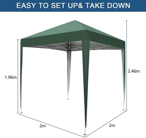 6.5x6.5ft Pop Up Canopy Tent, Outdoor Instant Shelter Folding Canopy + Carry Bag - Picture 5 of 9