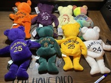 8 Bamm Beano's Beanie Babies. McGwire Bonds Justice Rodriguez Ripken Edmonds Mar