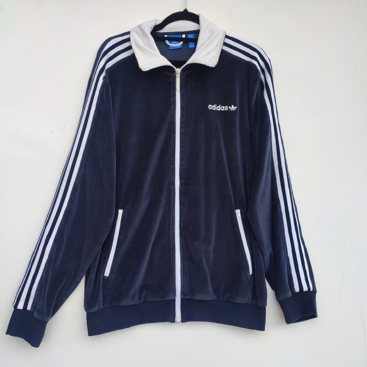Adidas Originals Velour Beckenbauer Tracksuit Top Jacket | Men's