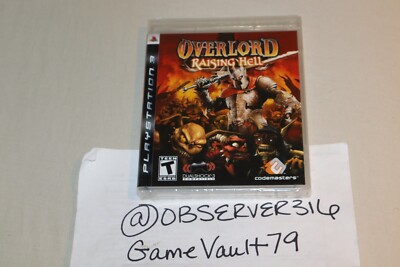 Overlord: Raising Hell (Sony PlayStation 3, 2008) PS3 NEW SEALED