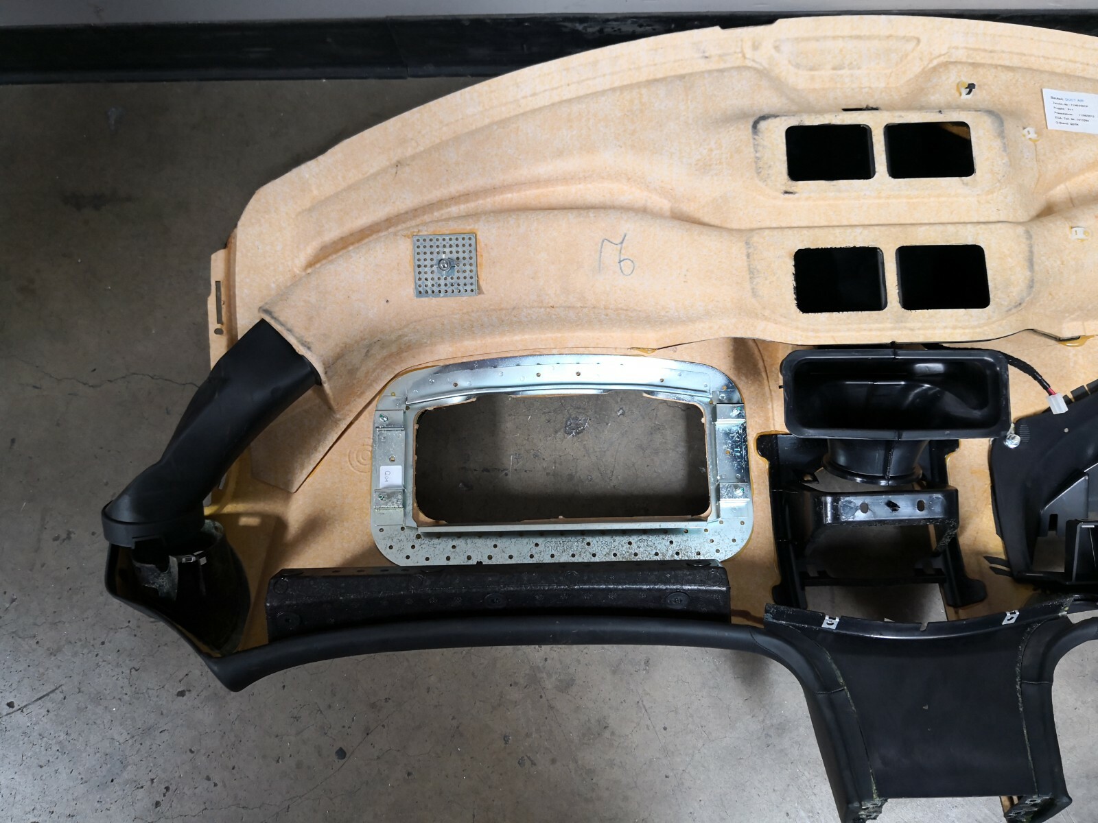 McLaren MP4-12C, Dashboard Panel Assembly, Black, Used, P/N 11N3213CP