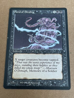 1994 Magic: The Gathering The Dark Word Of Binding Mint Never Played