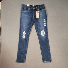 NWT LEVI  S 711 Denim Skinny Jeans 12 Medium 31/30 MidRise Sculpt Stretch NEW