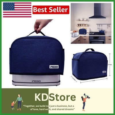 Blue 2-Slice Toaster Cover Waterproof Dustproof Kitchen Appliance Protector