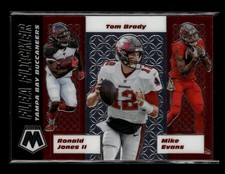 Tom Brady 2020 Panini Mosaic Flea Flicker #13 (w/Mike Evans, Ronald Jones)
