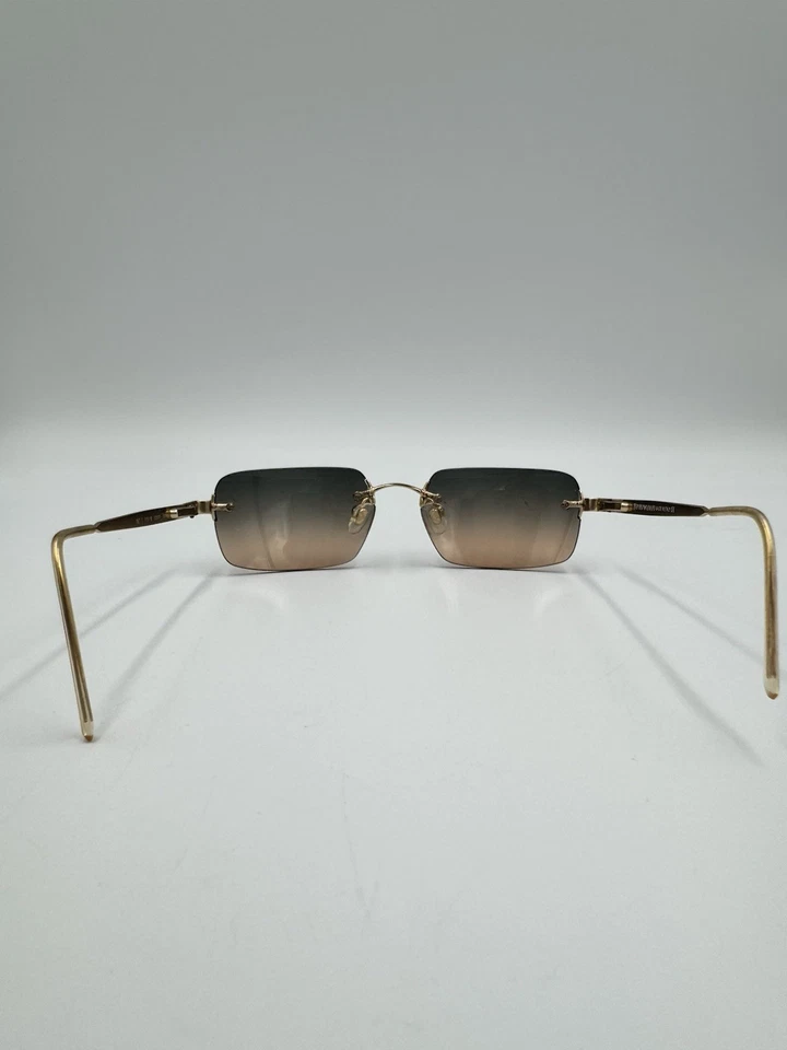 EMPORIO ARMANI 163-S Rimless Green Brown Violet Sunglasses Great Condition 773/1 - Image 2 of 4