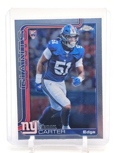 ABDUL CARTER 2025 TOPPS CHROME FOOTBALL ROOKIE RC #350 NEW YORK GIANTS B Q7712