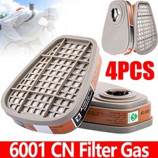 4PCS 6001 filter cartridge for organic vapor for respirators 3M 6200 7502 series