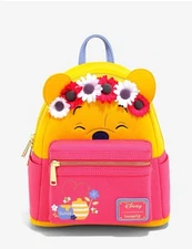 Loungefly Disney Winnie the Pooh Flower Crown Mini Backpack - New