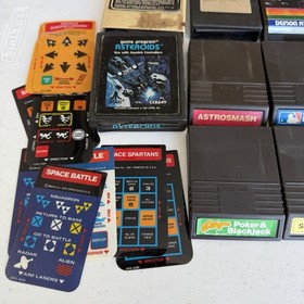 Vintage Video Game Lot of 17 Intellivision Atari Untested He-Man Donkey Kong