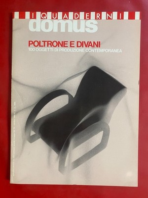 I QUADERNI DI DOMUS n 2 POLTRONE E DIVANI (1984) Rivista Architettura Design Art