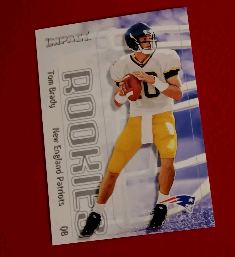 2000 Fleer Skybox Impact Tom Brady Rookie Card RC #27 New England Patriots