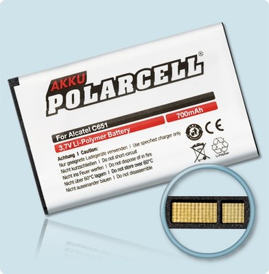 PolarCell Akku für Alcatel One Touch OT E100 E105 E157 E158 E159 E160 Batterie