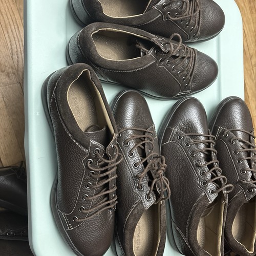 Hush Puppies Men's Brown Leather Lace-Up Shoe Wide US 11
