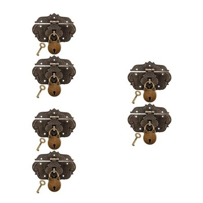  6 Mini-Vorhängeschlösser mit Riegel und Schlüsseln   Kleines, niedliches,