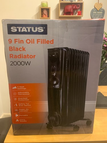 Status 9 Fin Oil Filled Radiator 2000W Heater