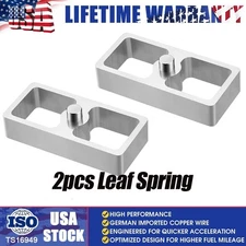1" Inch Aluminum Extruded Leaf Spring Lowering Block 2pcs Kit Universal
