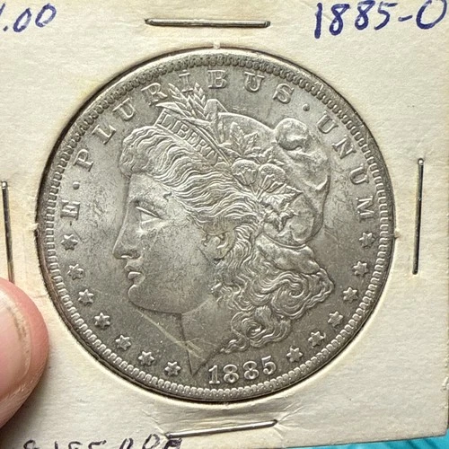 Early - 1885-O Morgan Silver Dollar - 90% US Coin AU details tone on Rev.