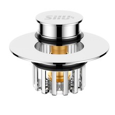 Bathtub Stopper Shower Drain Hair Catcher, Pop-up Tub Stopper with Effectiv...