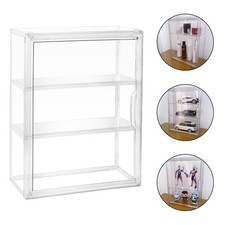 3 Tier Acrylic Display Case Dustproof Box Perspex Clear Toy Collectibles Model