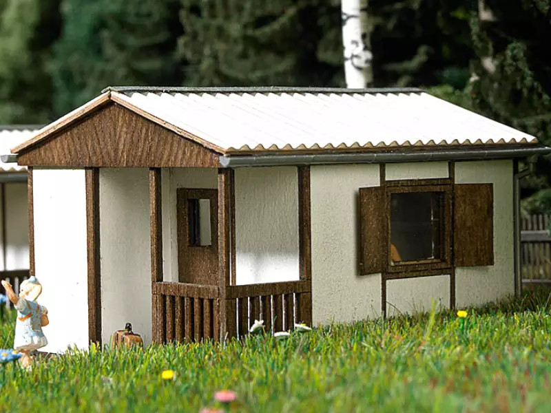 BUSCH Bungalow de jardin HO 1/87 abri miniature décor train 1393