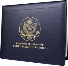 Citizenship Certificate Holder - US Citizenship Gifts - PU Naturalization Cer...