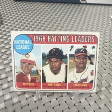 1969 Topps Set-Break # 2 NL Batting Leaders HOF All Star Hit King Beautiful Card