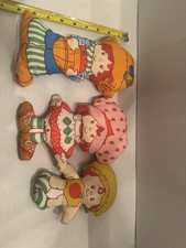 Strawberry Shortcake Huckleberry Pie Stuffed Pillow Dolls 1980s Plush Handmade
