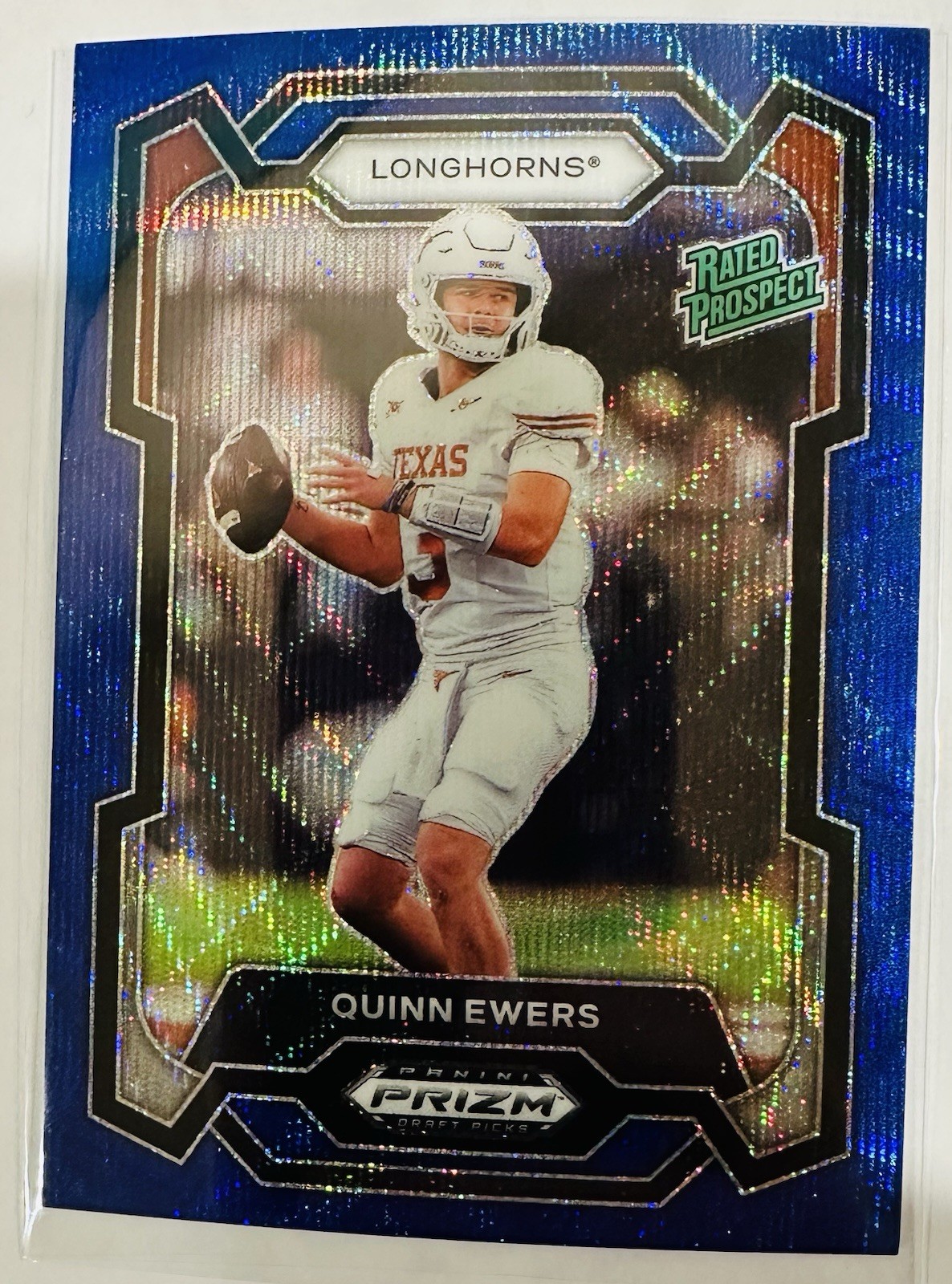 2024 Panini Prizm Draft Picks - Quinn Ewers #191 Blue Wave Prizm 235/249