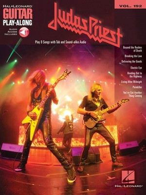 Judas Priest Guitar Play-Along Vol 192 Learn How to Play Songs Tab Book & Audio