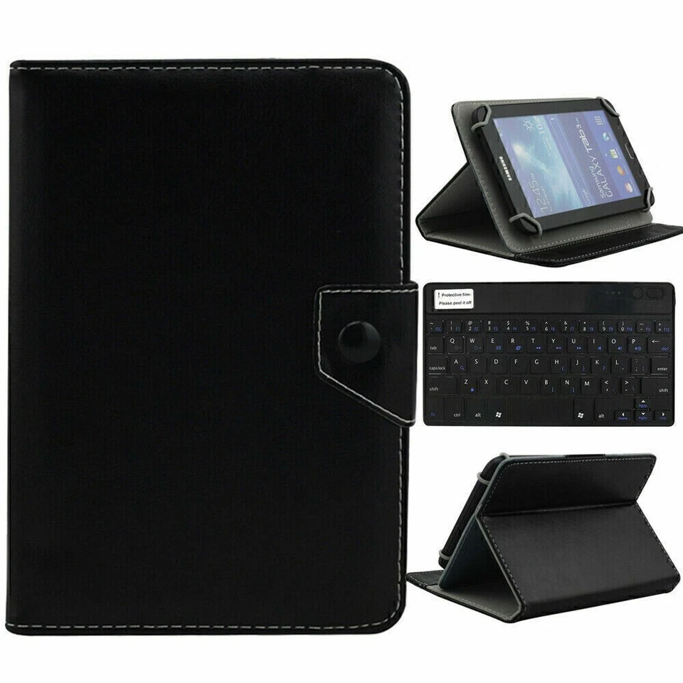 10.1inch Leather Stand Case For Lenovo Tab M10 E10 10.1 Tablet Wireless Keyboard - Image 3 of 4