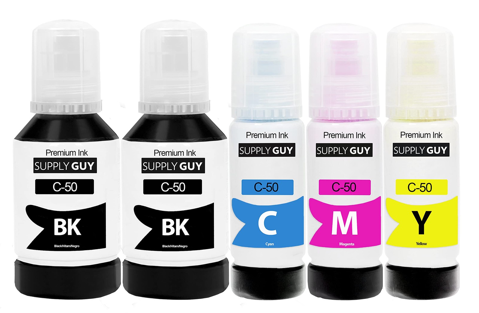 Multipack encre compatible Canon GI-50 noir couleur pour réservoir Pixma G5050 G6050 G7050