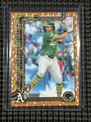 2025 Topps Holiday - Nick Kurtz #H40 Gold Holiday Lights (RC)