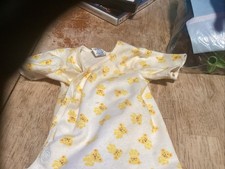 Vintage Carters Infant Sleeping Gown Wrap Duck Animal Print 3mos