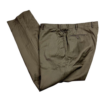 Canali 1934 Men s 100% Wool Flat Front Dress Pants Brown   Italy   42x31