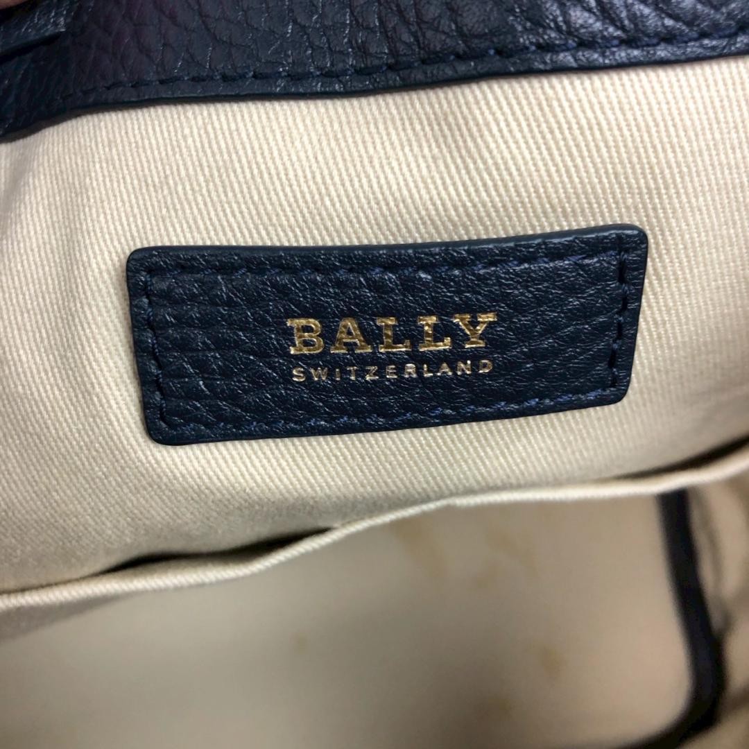 BALLY Drawstring 2way Bag Navy Pouch Shoulder 31a — image 7